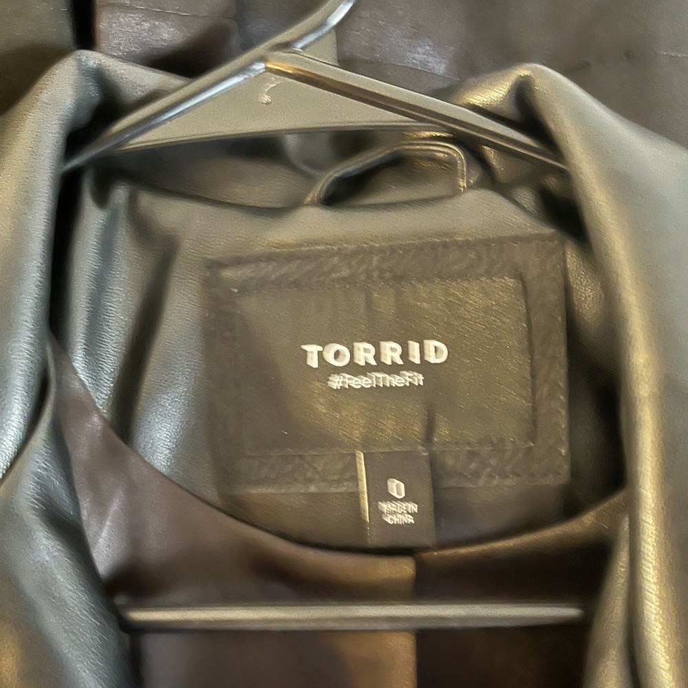 Torrid pleather jacket
